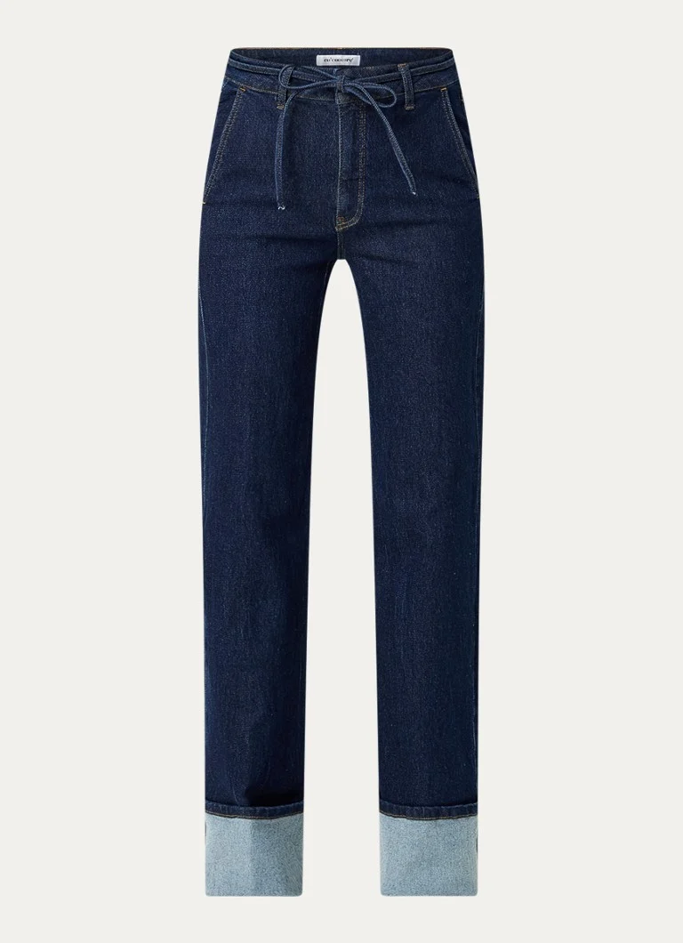 Jeans Jean Co'Couture Hubby a vita alta, gamba dritta, lavaggio scuro