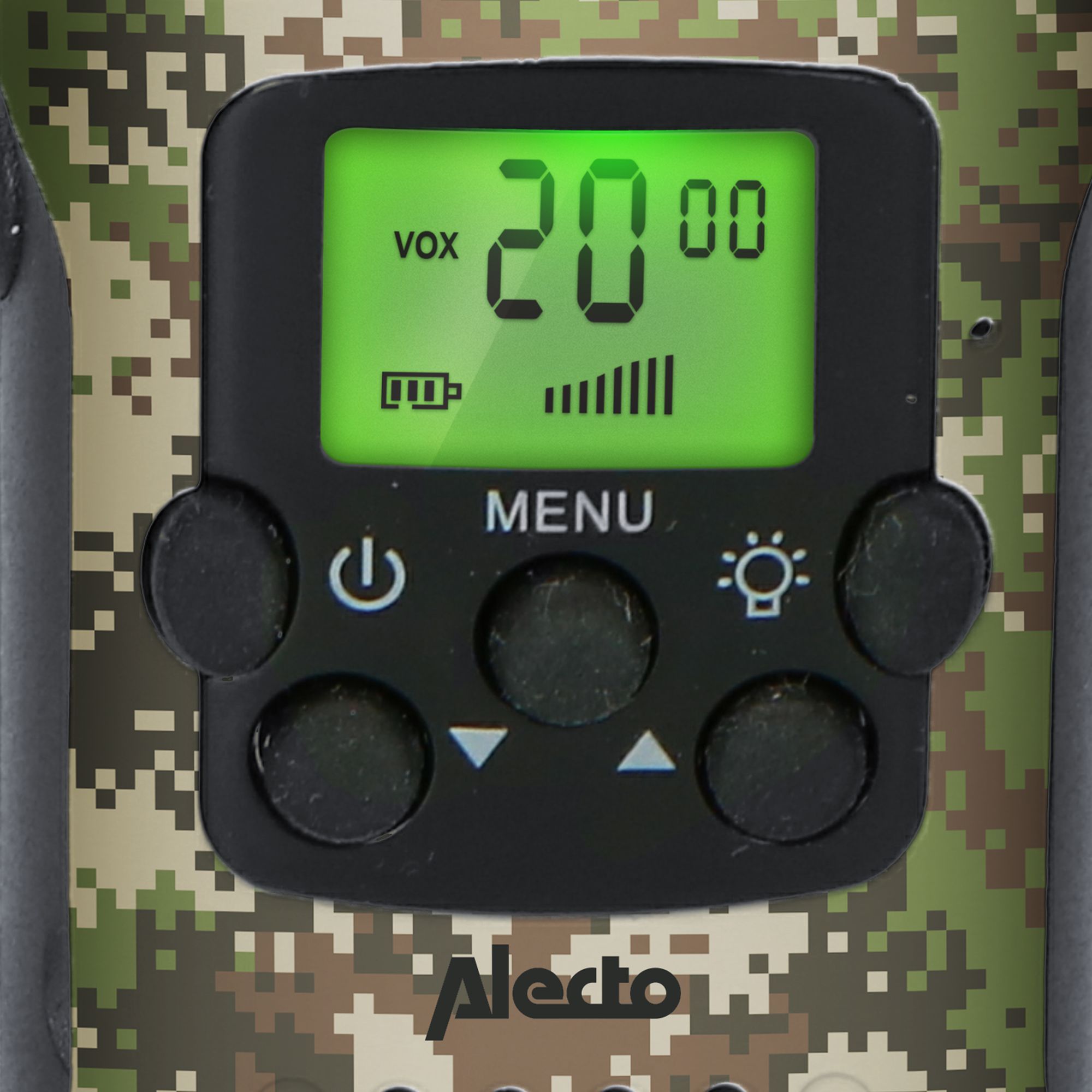 Alecto FR115CAMO Set mit 2 Walkie Talkies