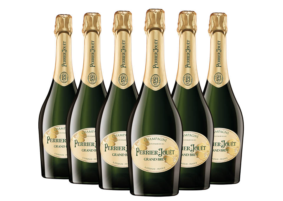 Champagne Grand Brut AOC  Perrier Jouët 6 bouteilles de 0,75 ℓ