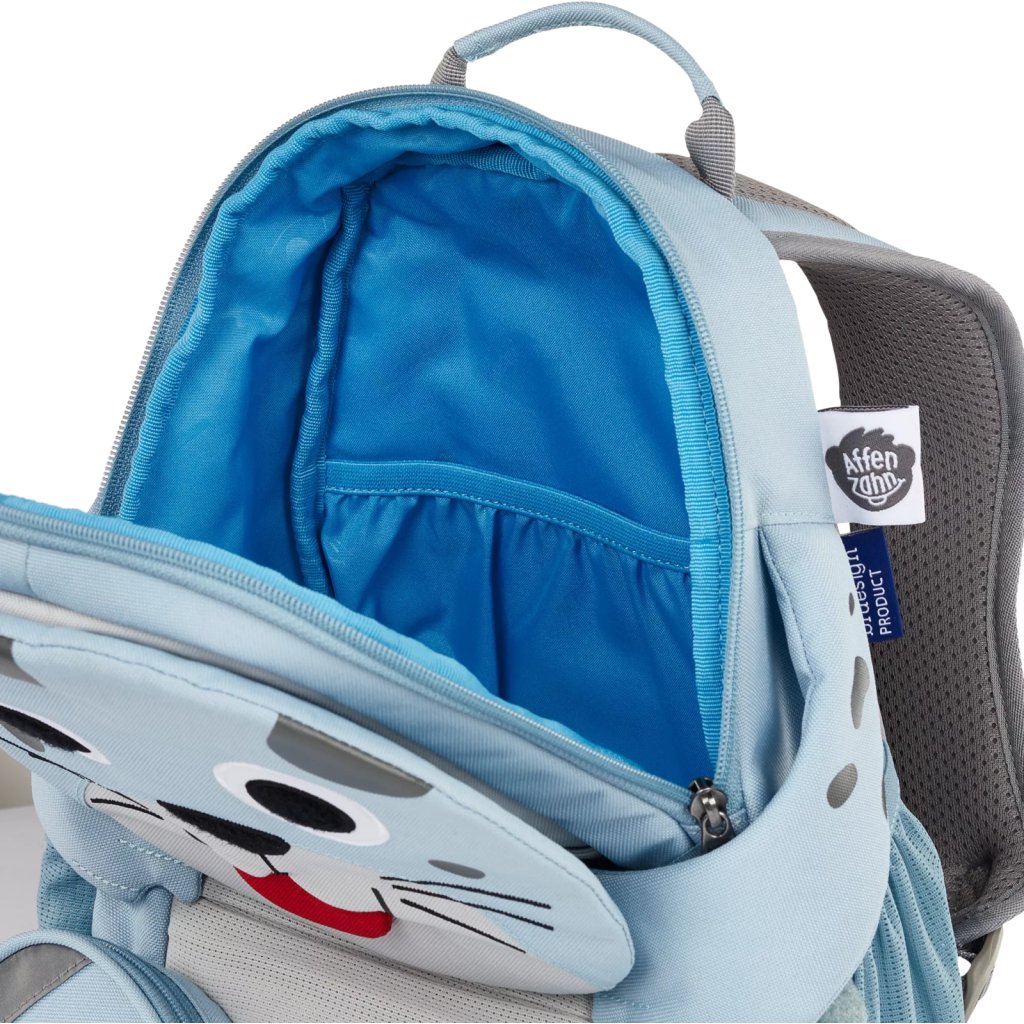 Affenzahn Rucksack großer Freund blaue Hundsrobbe
