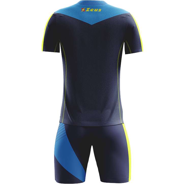 Zeus Kit Alex Herren Trikot-Set mit Shorts royal neongelb