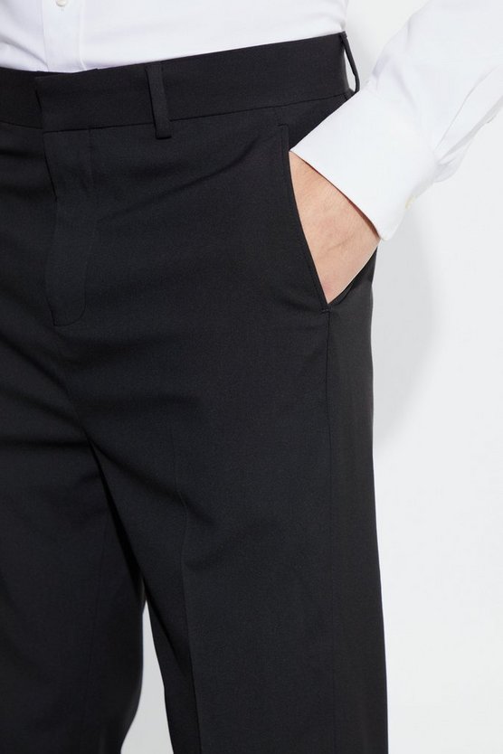 Hose mit geradem Bein und geteiltem Saum