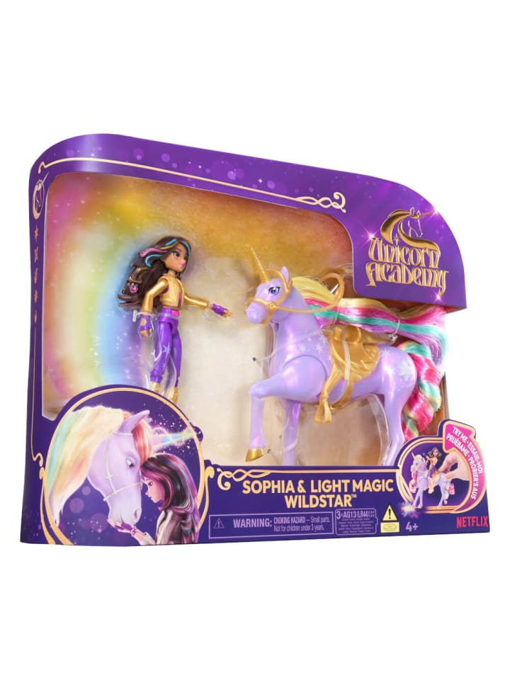 Spin Master Spielfigur Unicorn Academy Licht-Magie Einhorn Wildstar und Sophia günstig kaufen onesize