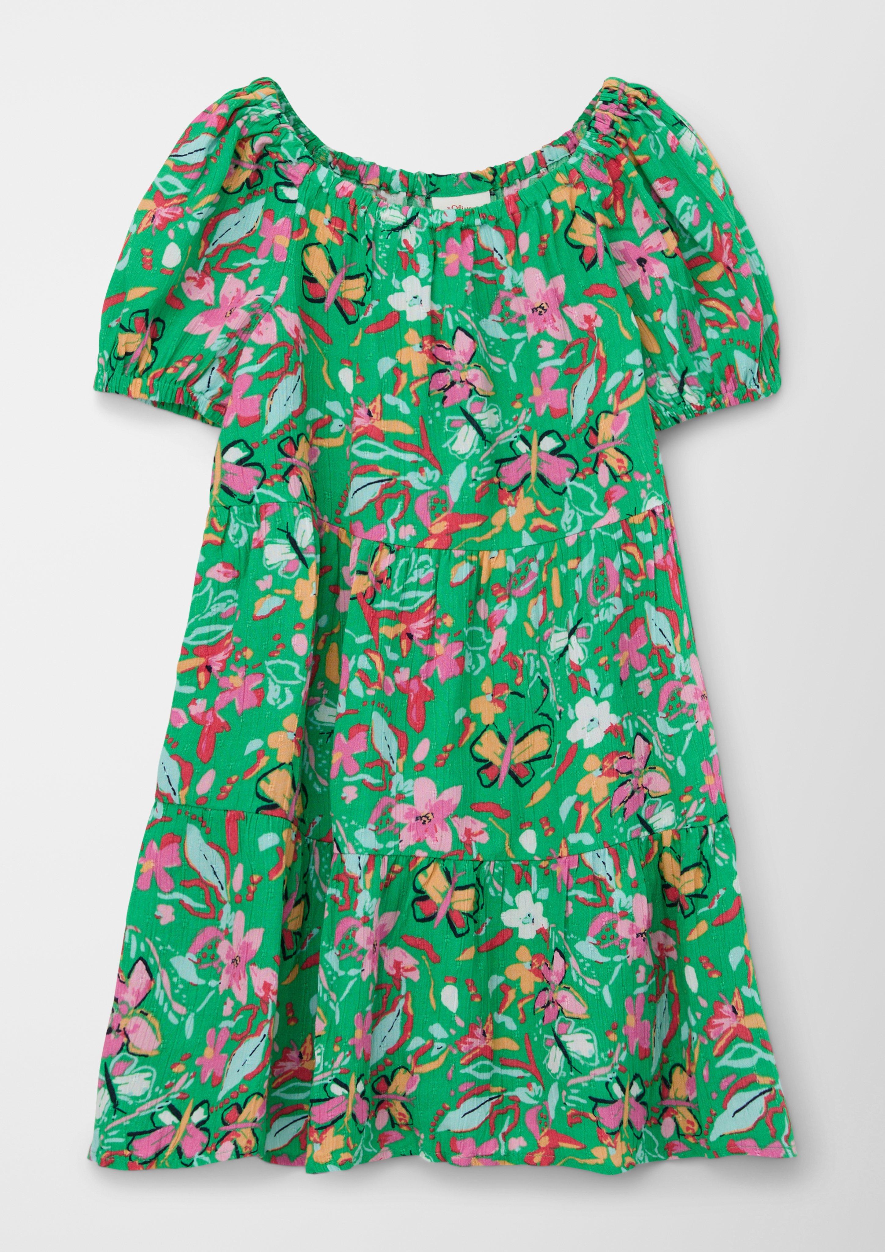Stufenkleid mit Allover-Print  2130558-75A0