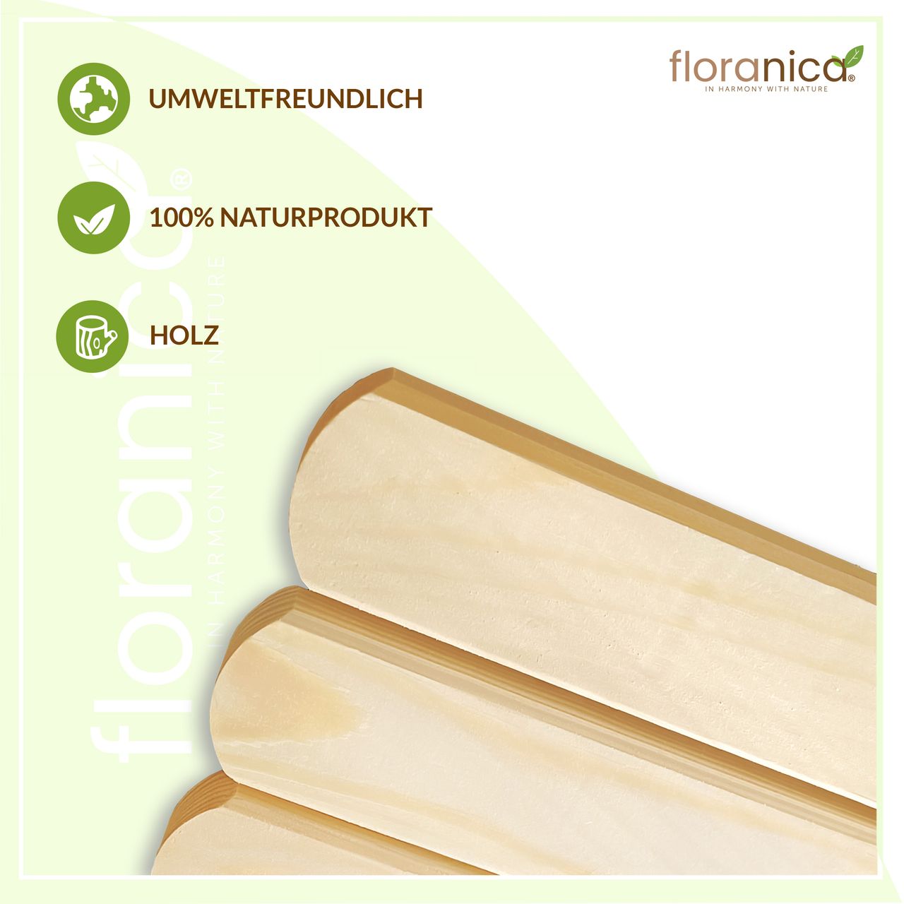 Pemicont Rollborder Flexibler Holzzaun Rolborder Beeteinfassung Rasenkante Gartenzaun