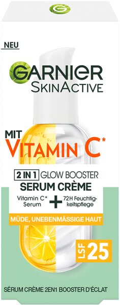 Garnier SkinActive Vitamin C Serum 2 in 1 Glow Booster Gesichtsserum