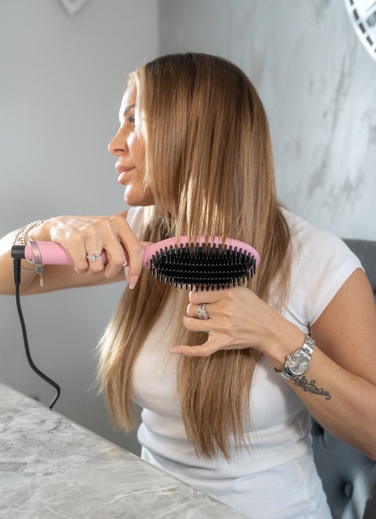 Spazzola elettrica ghd Glide Hot Brush Pink Collection - Edizione limitata