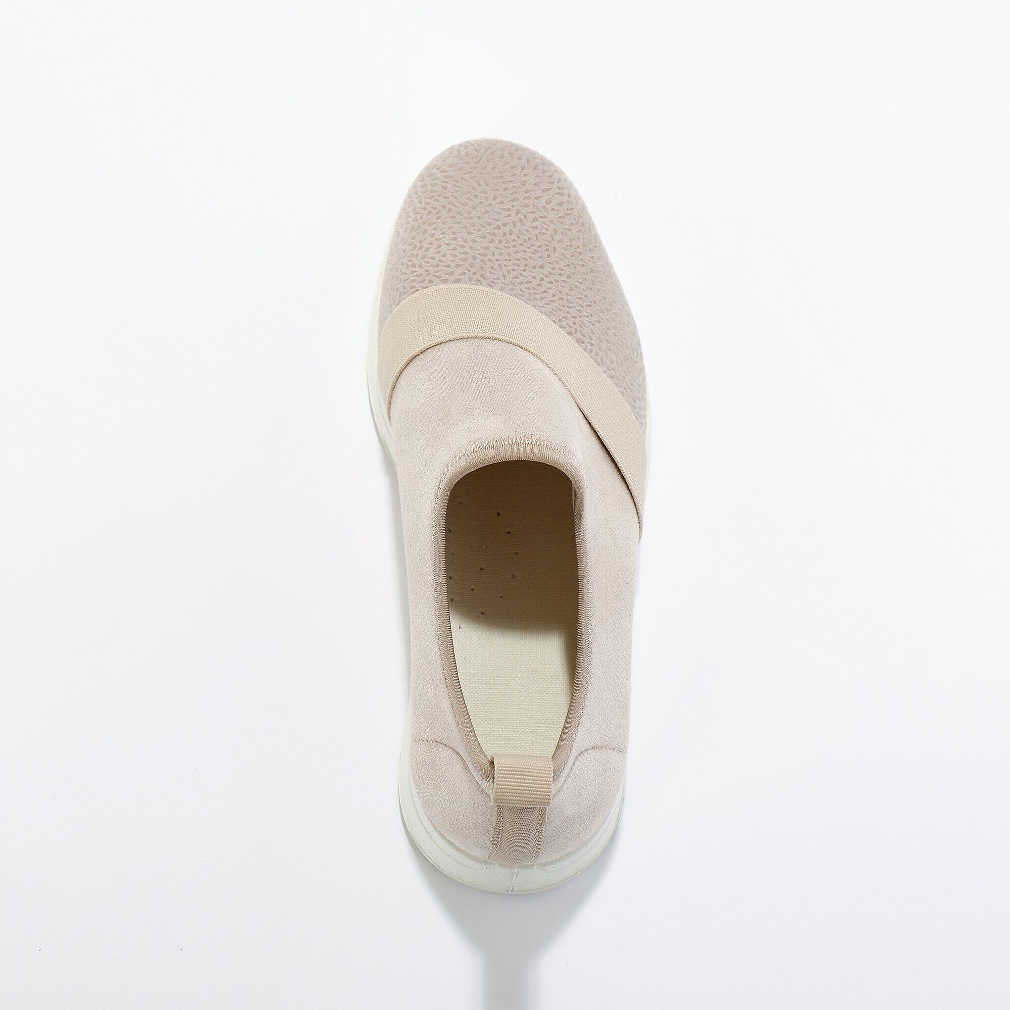 Baskets à enfiler spécial pieds sensibles en tissu extensible