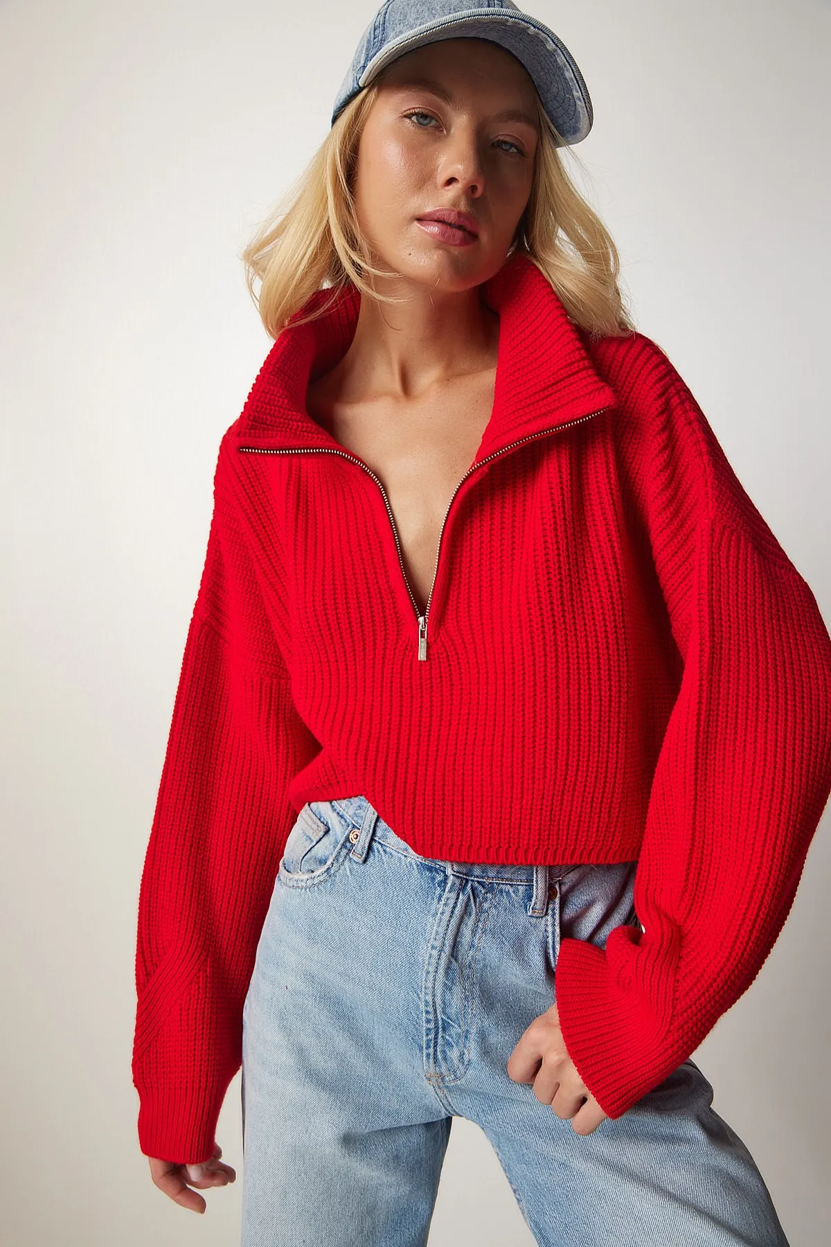 Happiness İstanbul  Pullover - Rot - Regular Fit