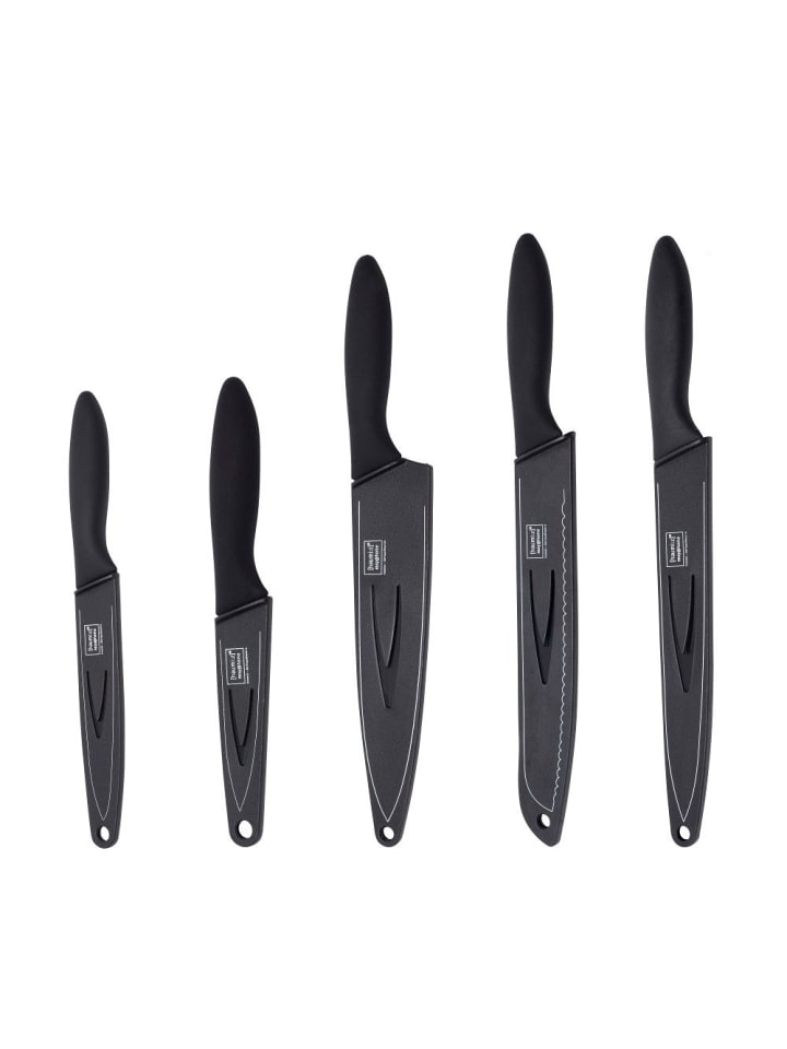 homiez 5er-Set: Messer-Set in schwarz günstig kaufen onesize