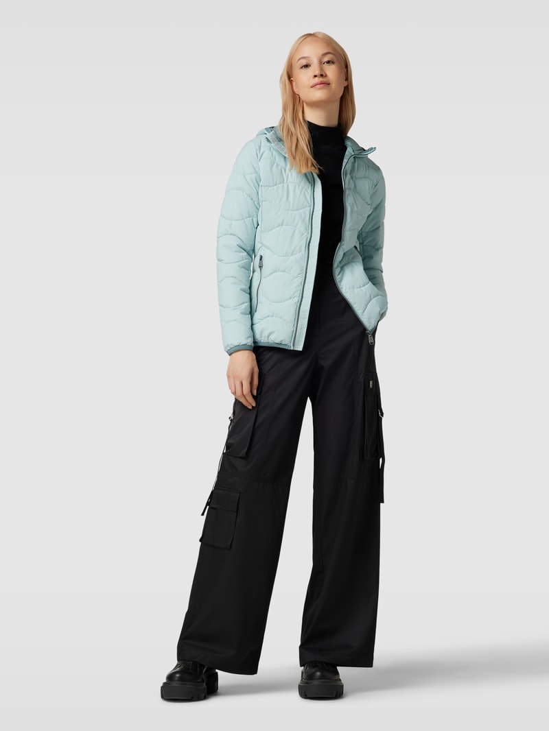 Jacke mit Label-Details in hellblau
