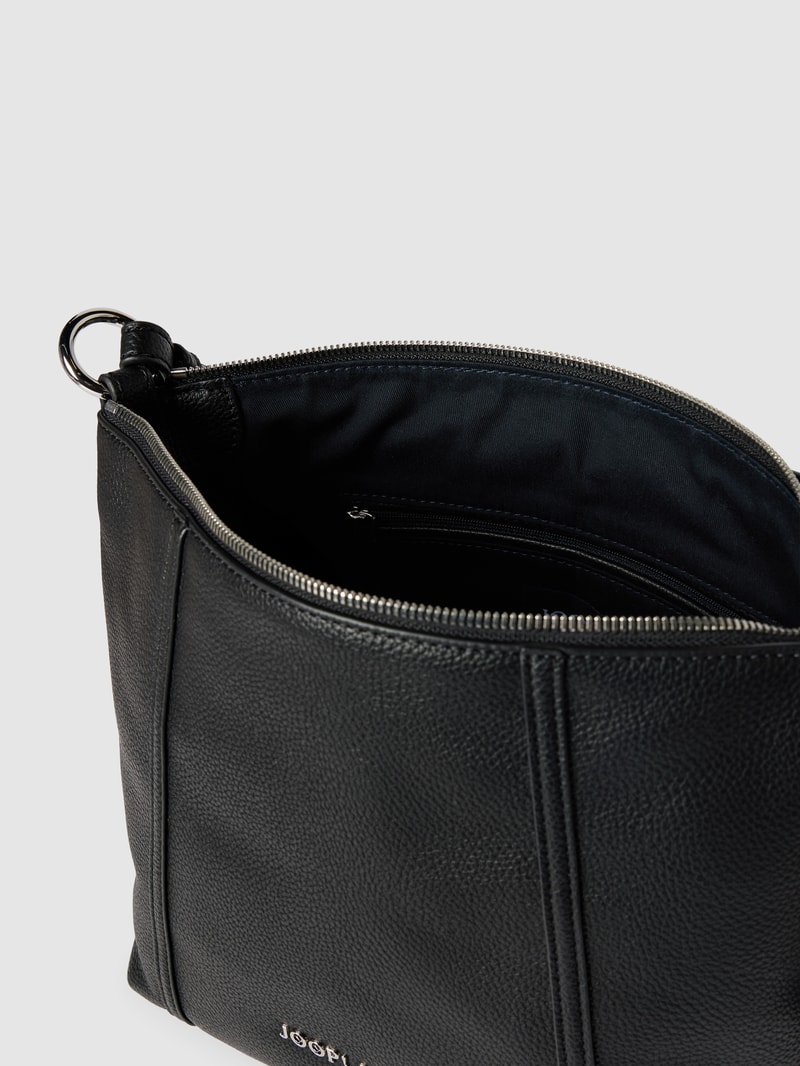 Hobo Bag mit Strukturmuster Modell 'diurno dalia' in schwarz