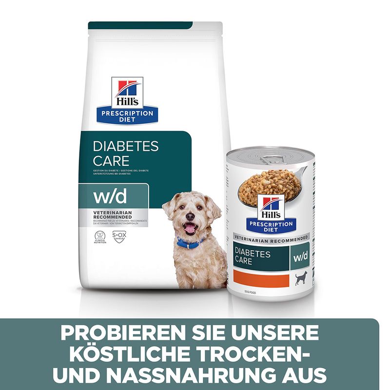 Hill's Prescription Diet w/d Diabetes Care Hundefutter mit Huhn