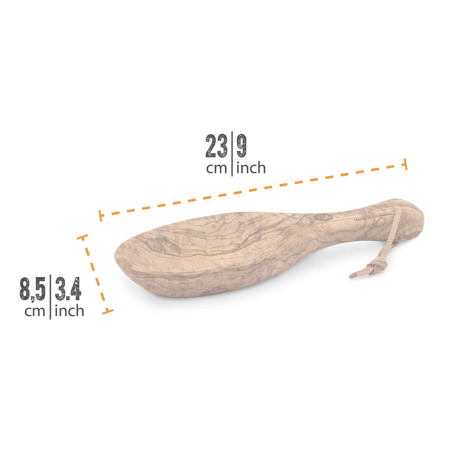 Griffschale 23 cm aus Olivenholz