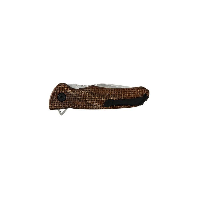 Buck Sprint Pro Brown Burlap Micarta S30V 0841BRS1