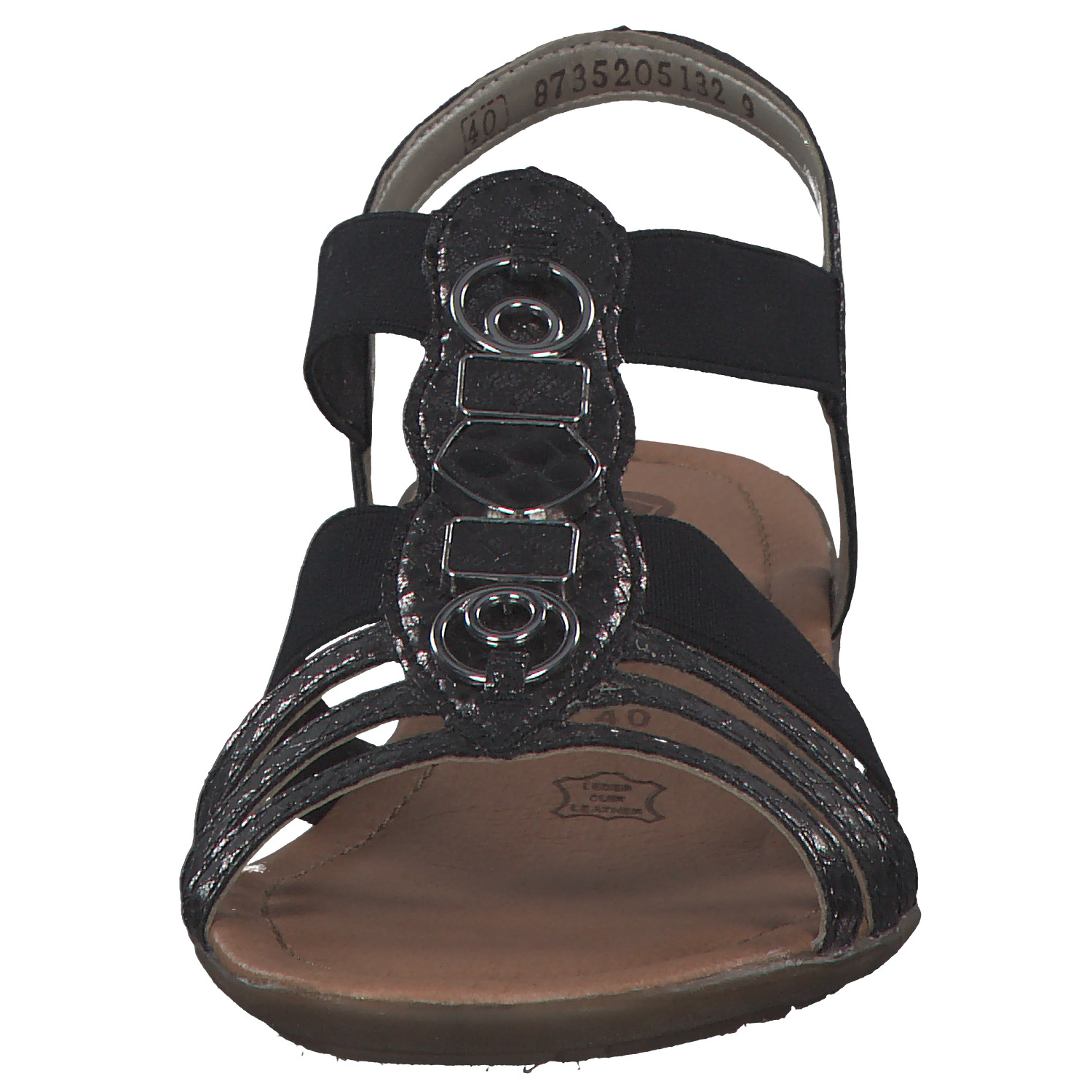 Remonte R3654, Keilsandaletten, Damen, schwarz/schwarz