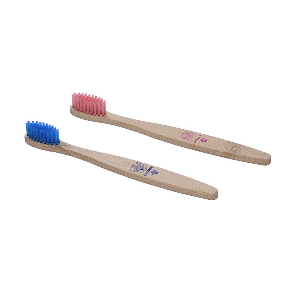 takecare Pat Patrouille Set de 2 brosses à dentsenfants bambou BROSSE A DENTS