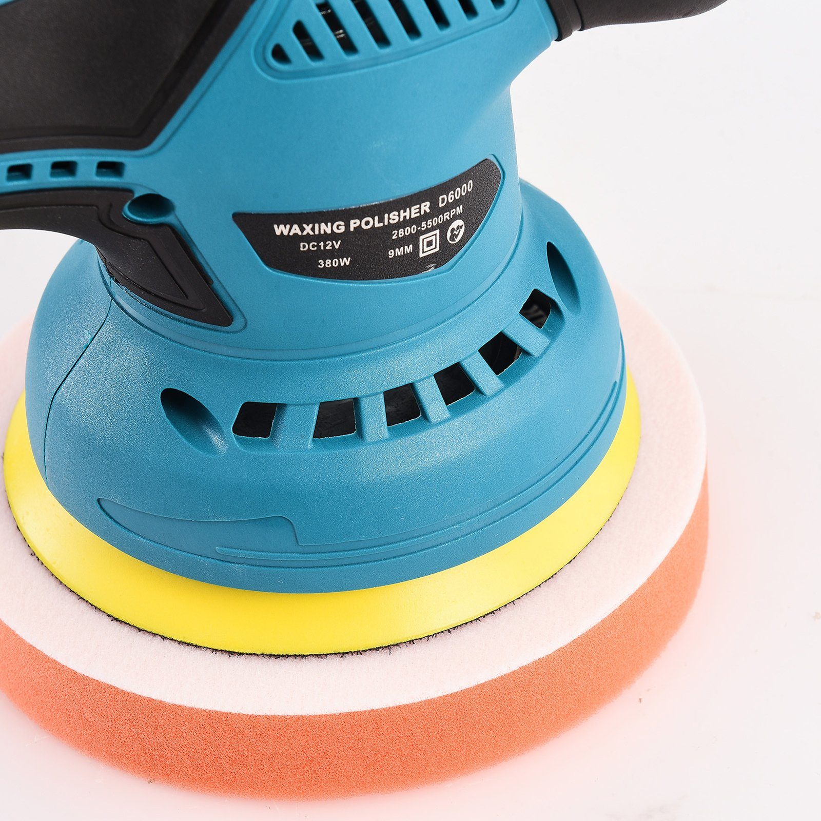 SEEZSSA Poliermaschine 12V Schnurloser, Handschleifer mit einstellbarer Geschwindigkeit, Autopoliermaschine zum Schleifen und Polieren von Autos