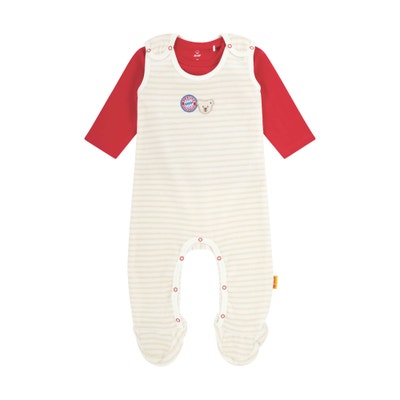 Strampler + T-Shirt langarm FC Bayern, beige