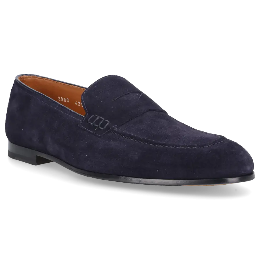 Doucal's - Loafer 2983 Veloursleder - blau