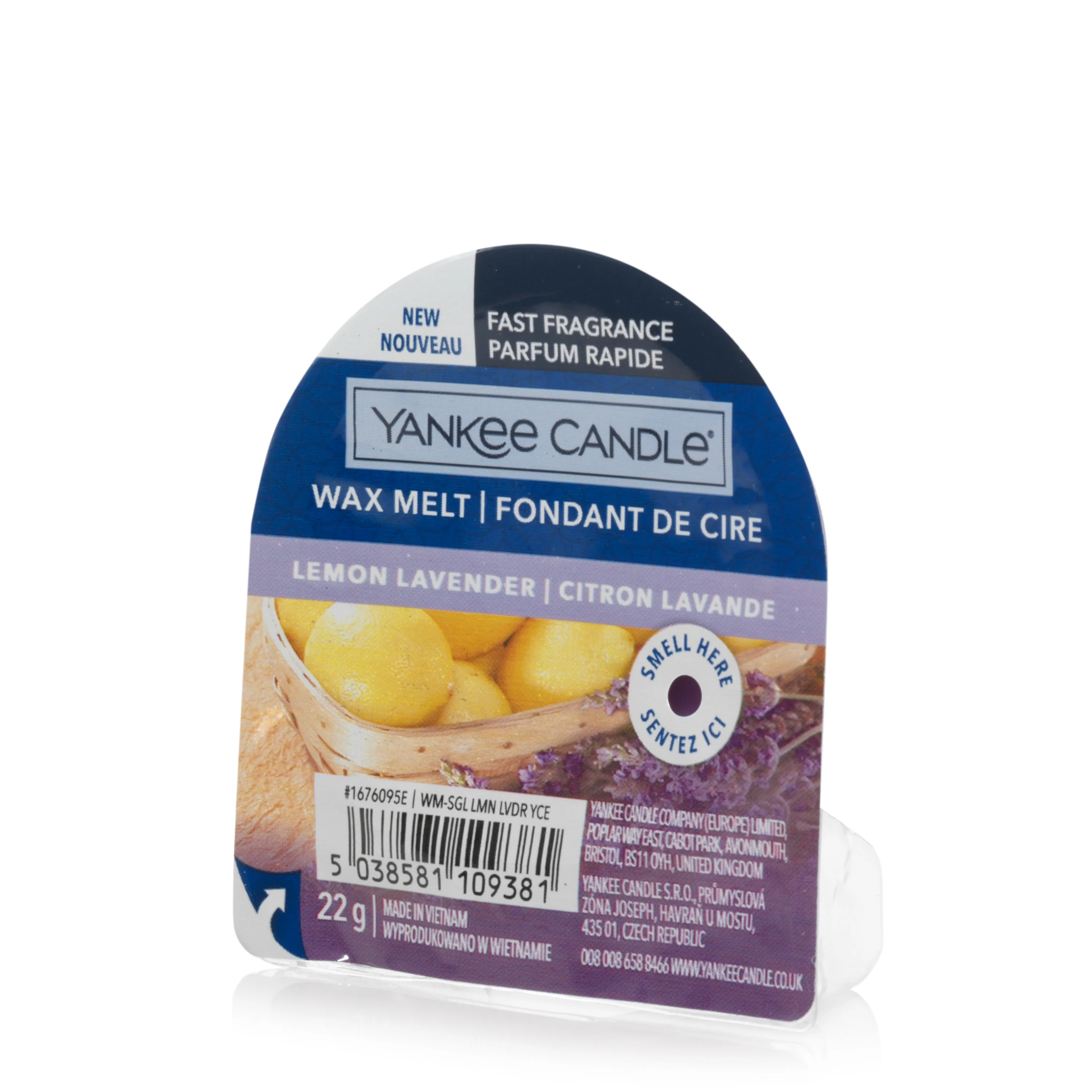 Vonná sviečka Wax Melts Citrón a levanduľa