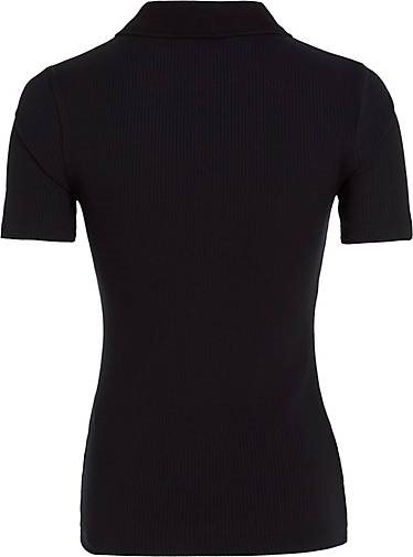 TOMMY HILFIGER Damen Poloshirt SLIM 5X2 RIB POLO