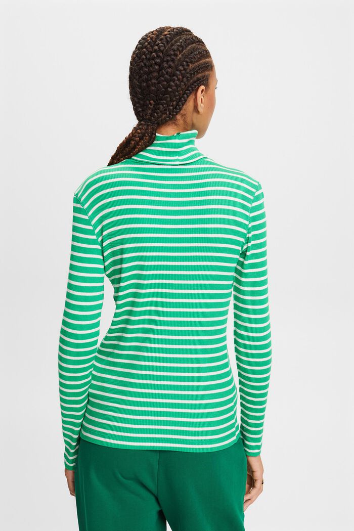 Gestreiftes Longsleeve mit Rollkragen