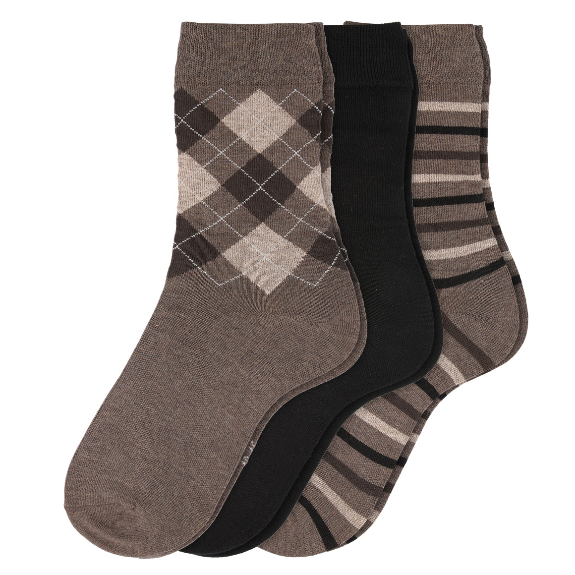 3 Paar Herren Socken im Muster-Mix