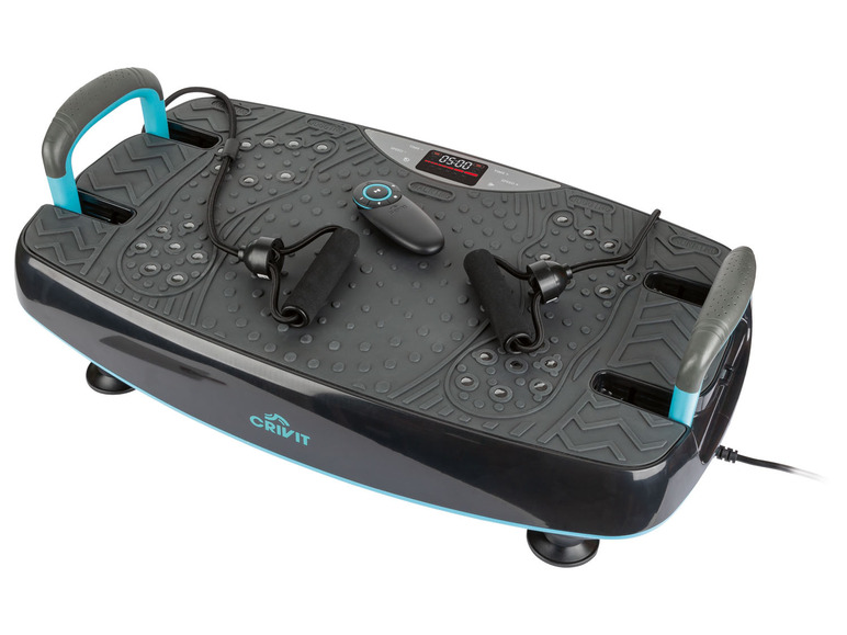 CRIVIT Vibrationsboard, mit Griffen und Expander