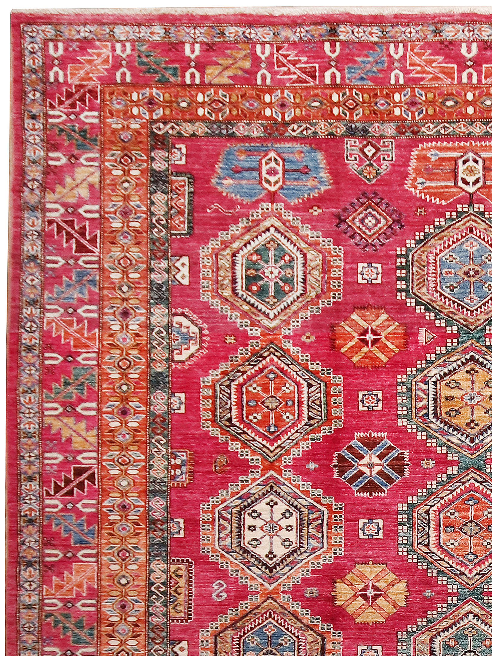 Kazak Ghazni ca. 249 x 357 cm, Unikat / Einzelstück