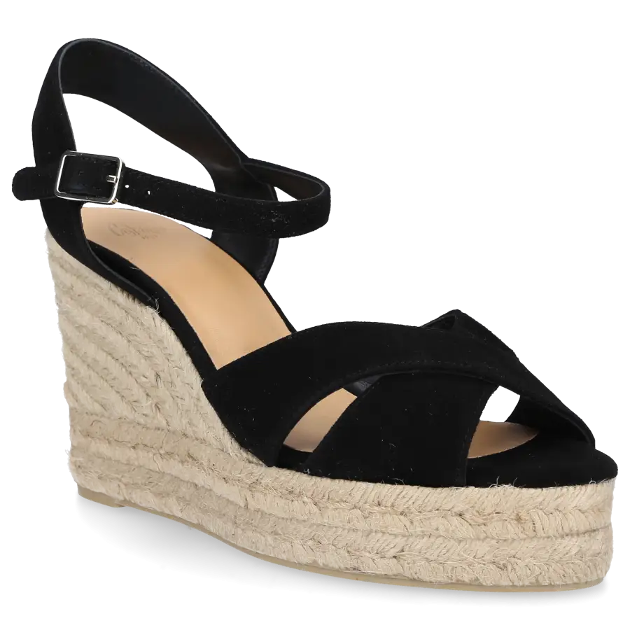 CASTAÑER - Sandalen BLAUDELL Veloursleder - schwarz