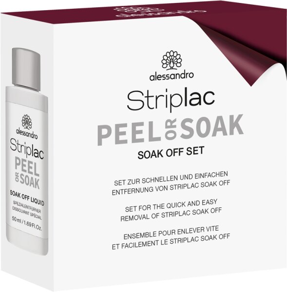 Alessandro Striplac Peel or Soak Soak Off Set Nagellackentferner
