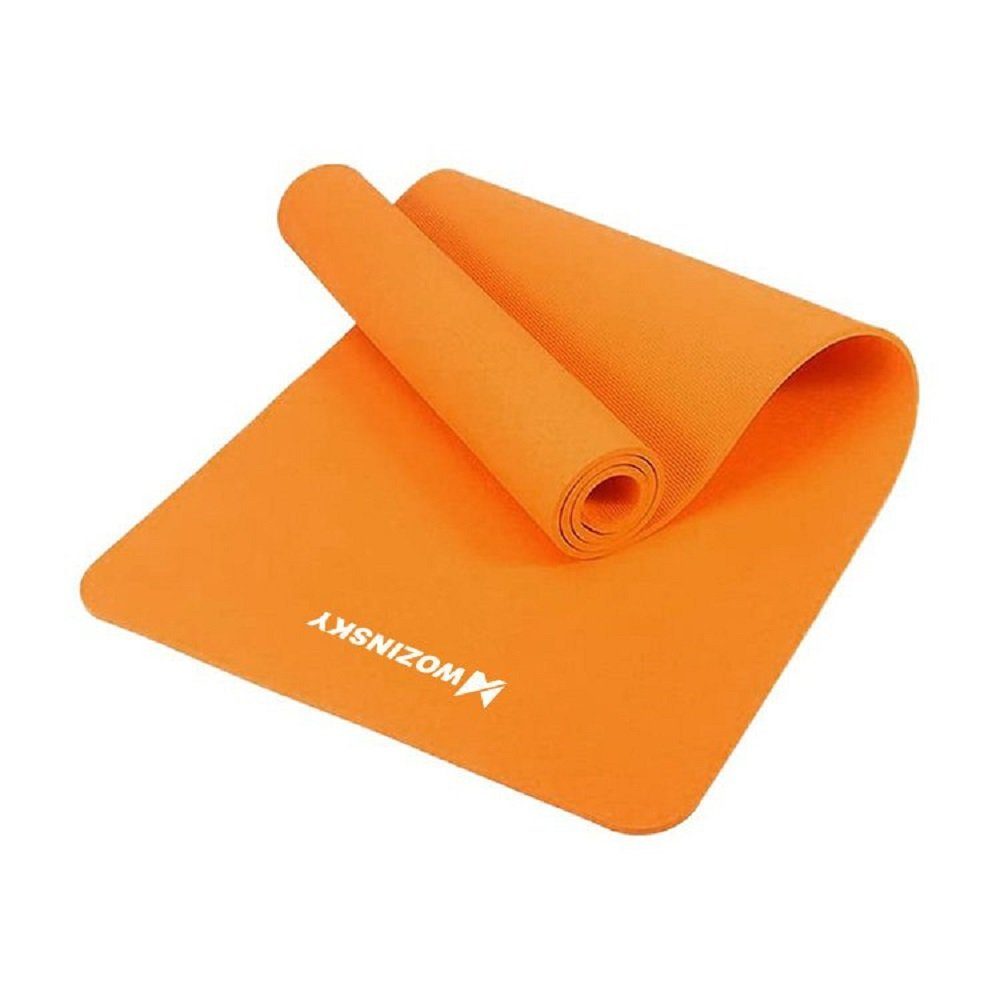 cofi1453 Yogamatte Gymnastische rutschfeste Matte zum Trainieren von 181 cm x 63 cm x 1 cm Yogamatte Frauen Männer Fitness Training Gymnastik