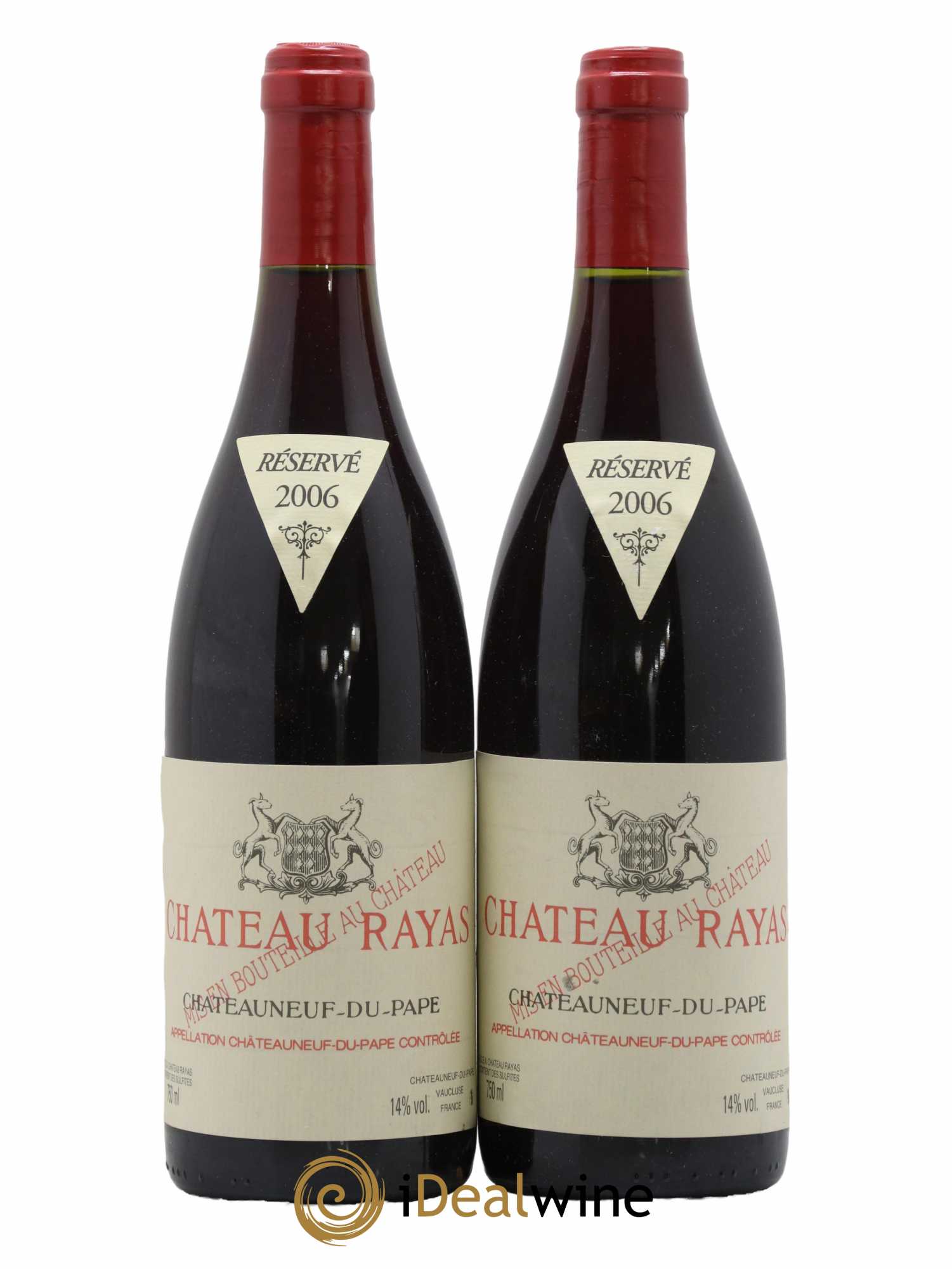 Châteauneuf-du-Pape Château Rayas Emmanuel Reynaud  2006 - Lot de 2 Bouteilles