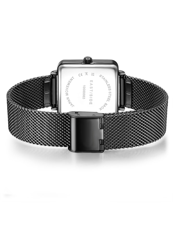 Eastside NY Damen Quarzuhr anthrazit Edelstahl anthrazit in anthrazit günstig kaufen 20 cm
