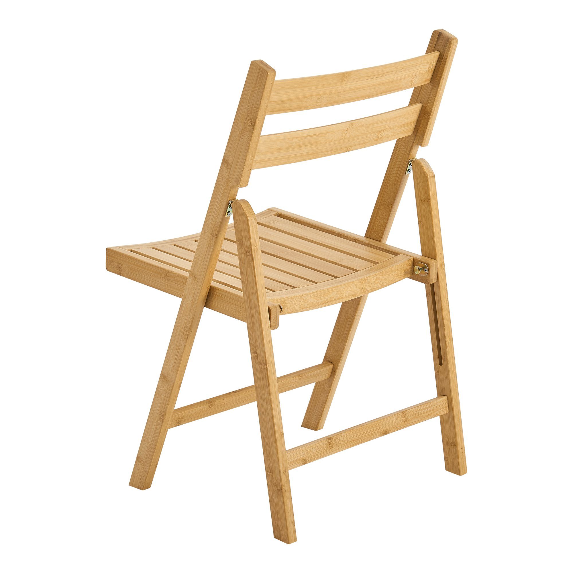 en.casa Klappstuhl (2 St), Gran Esszimmerstuhl aus Bambus 78x44cm