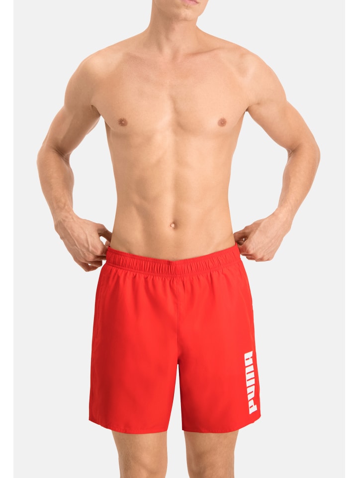 Puma Badehose PUMA SWIM MEN MID SCHORTS in Red günstig kaufen