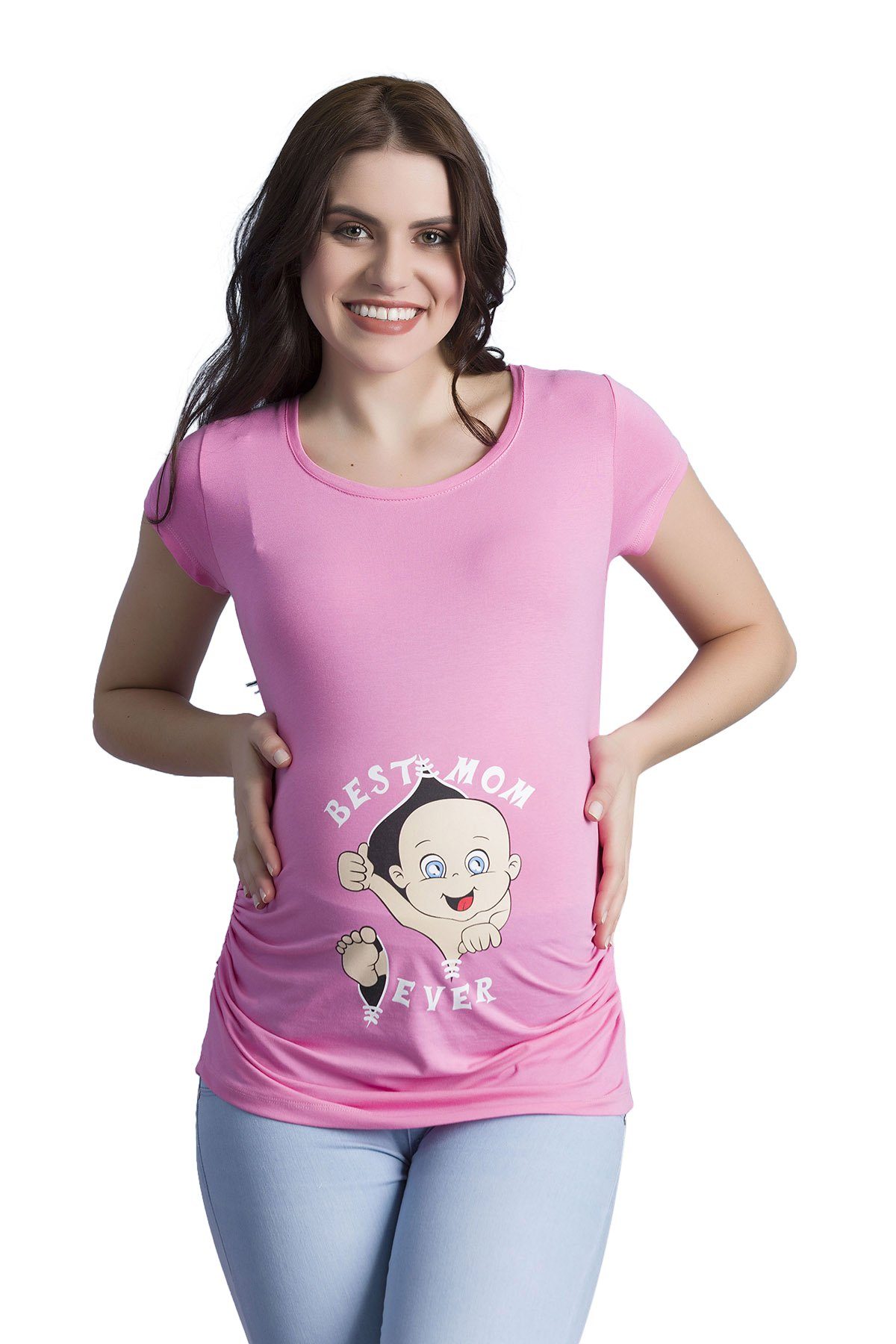 M.M.C. Umstandsshirt Best Mom Ever mit Motiv