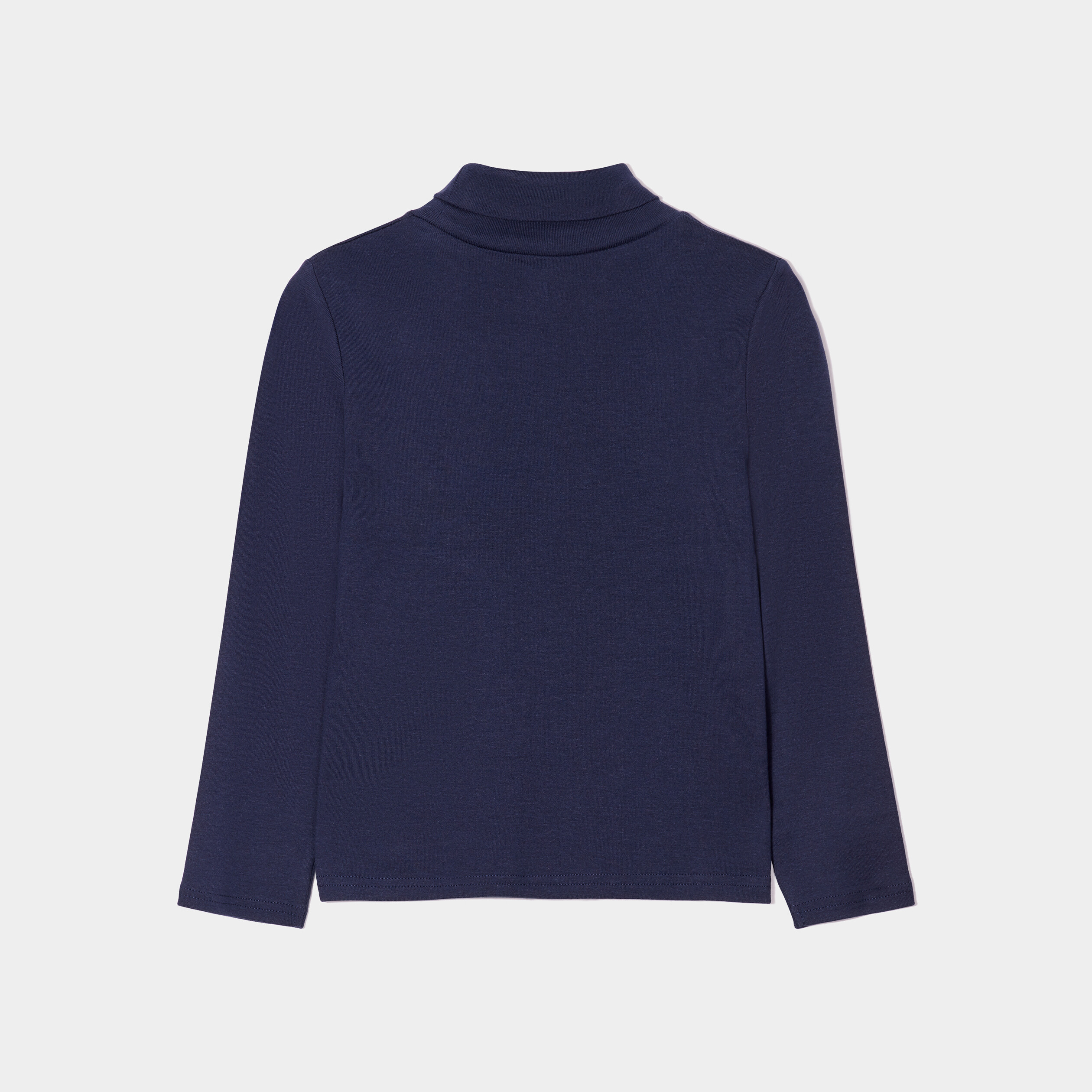 Lot 2 t-shirts col roulé bleu marine garçon | La Halle