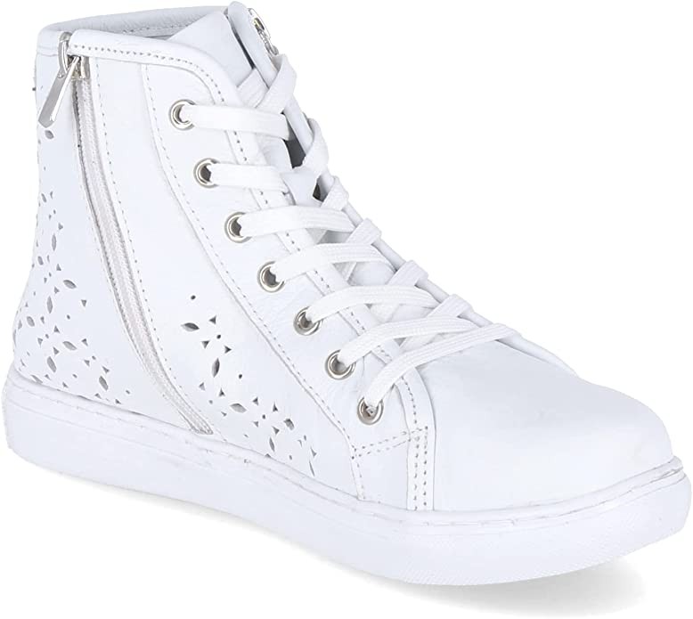 ESGANO Stiefeletten weiss
