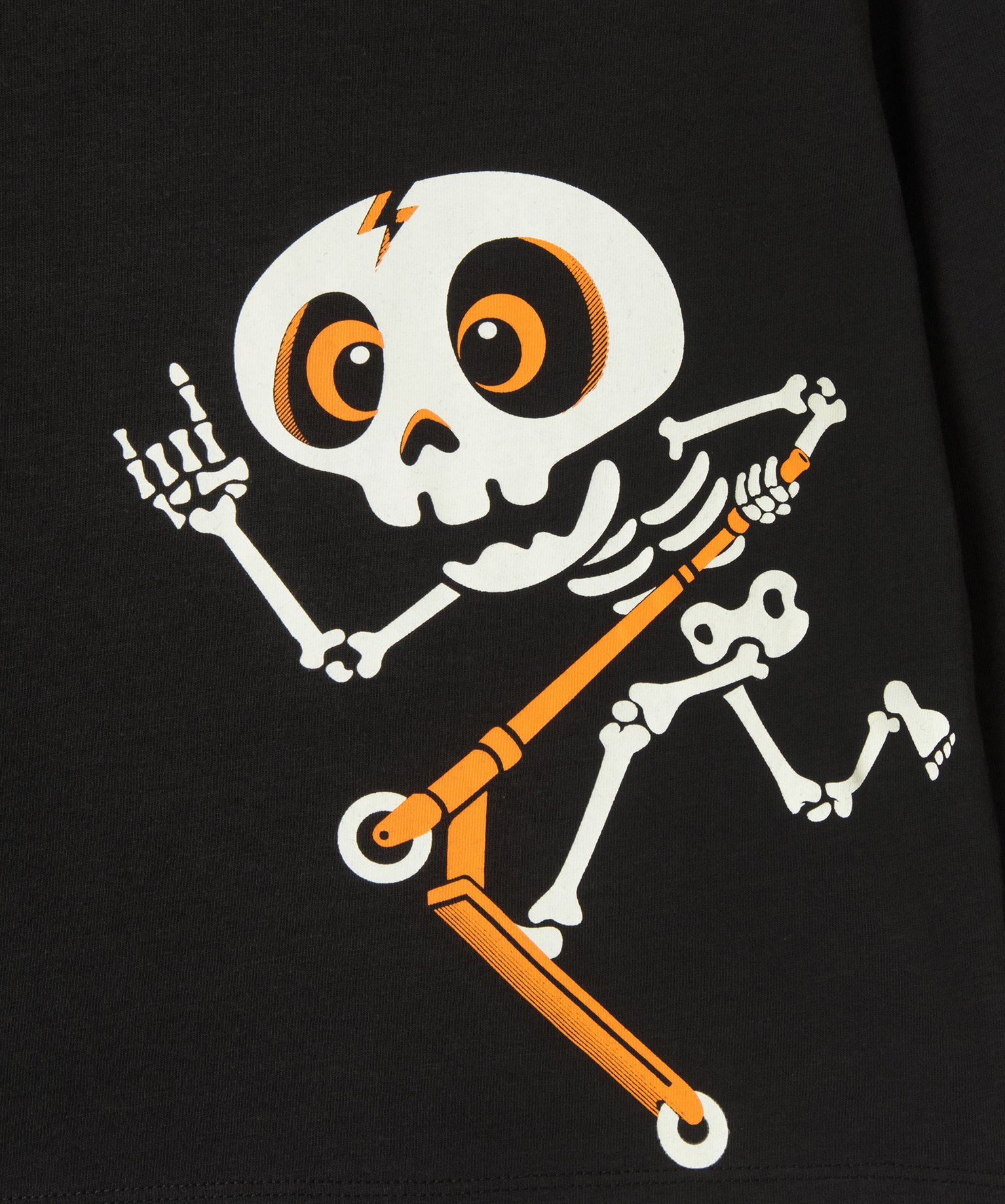 Tee-shirt Garçon à manches longues motif squelette phospho... noir | GEMO