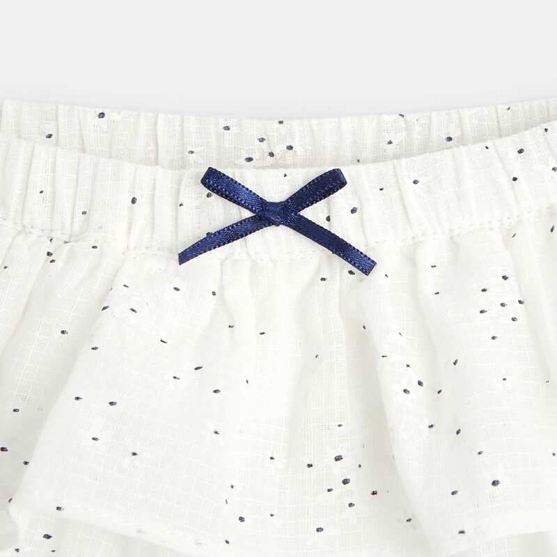 Jupe short bébé fille à volants Absorba