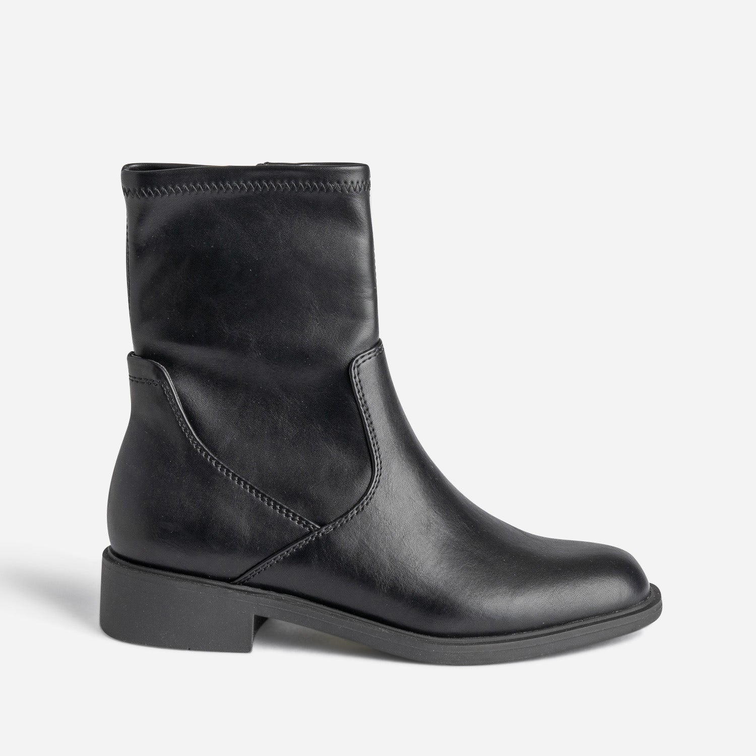 Boots noir zippé
