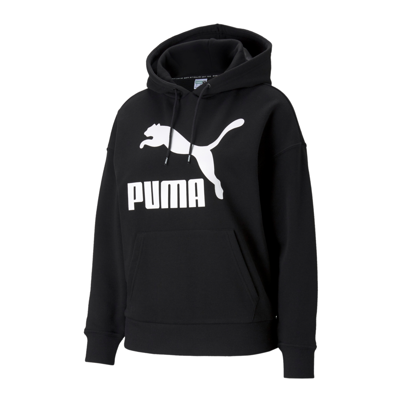PUMA Classics Logo Hoody Damen Schwarz F01
