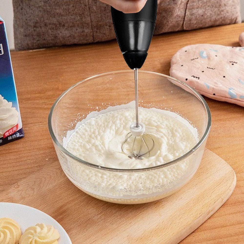 Devenirriche Milchaufschäumer Milchschäumer Elektrisch - mit Edelstahlständer 15-20s