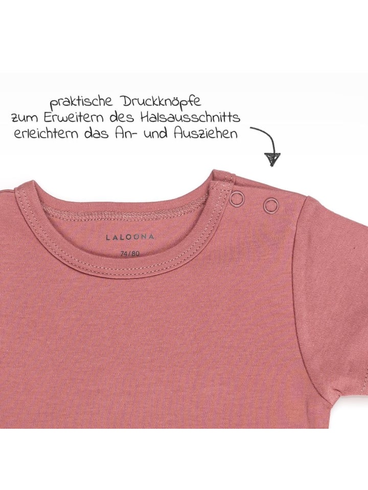 LaLoona Baby Body Kurzarm OEKO-TEX® 6er Pack - Rose Grau - in rosa,grau günstig kaufen