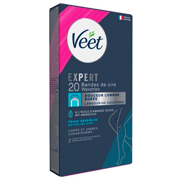 Depilačné pásiky Veet Expert na nohy 20 kusov