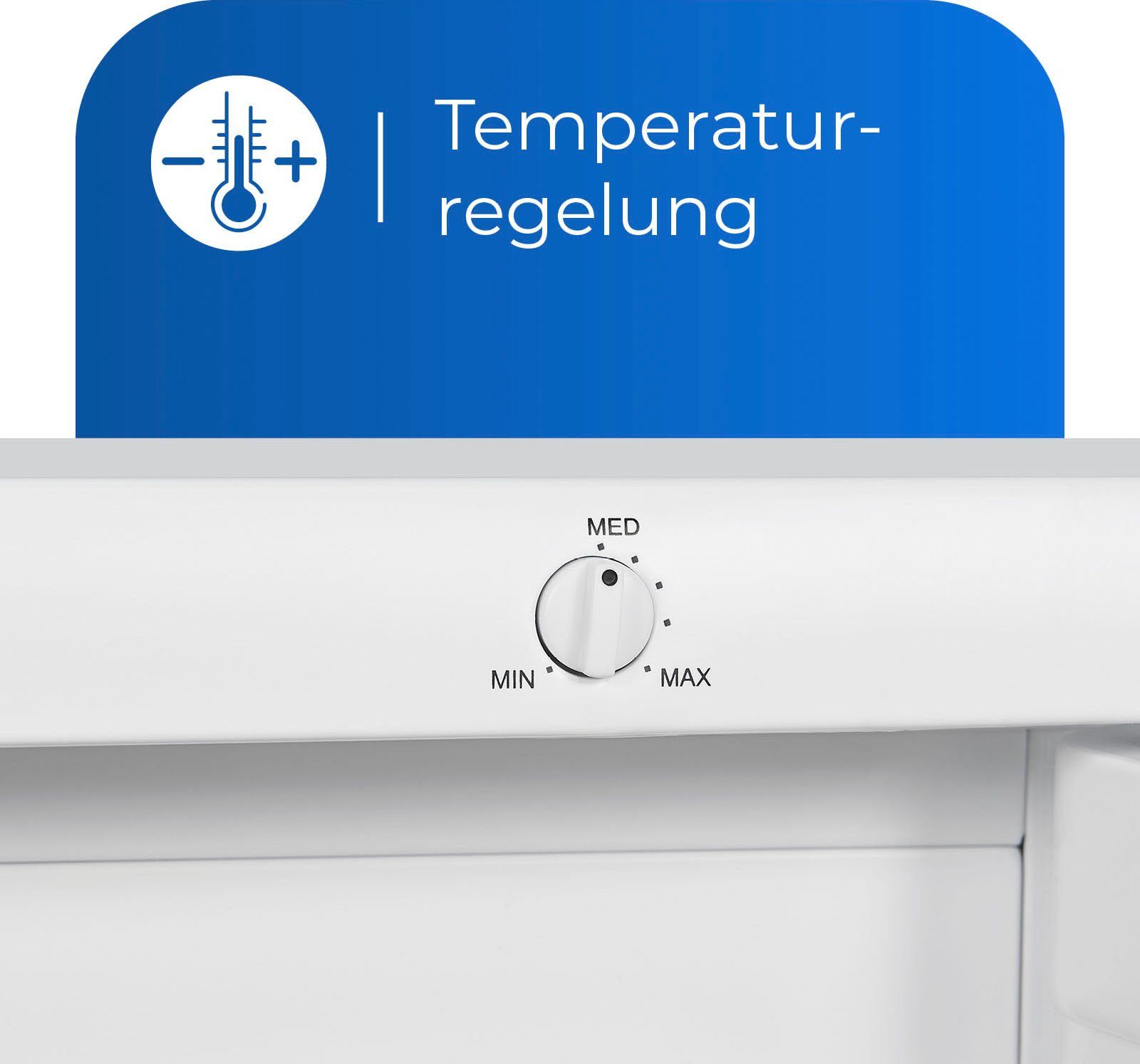 exquisit Gefrierschrank GS12-040E weiss, 85,5 cm hoch, 55,0 cm breit