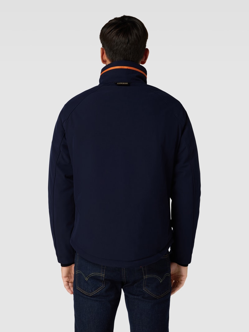 Jacke mit Stehkragen in marineblau