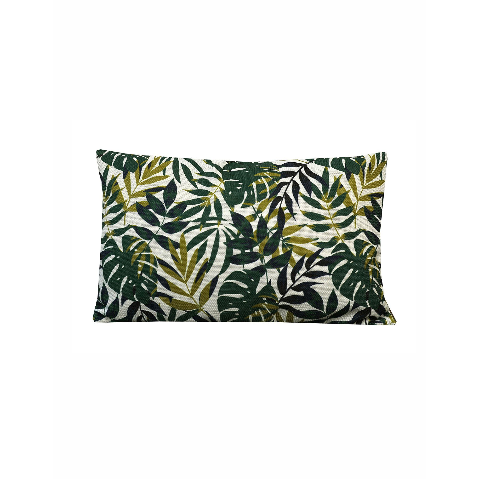 Coussin imprimé feuillage